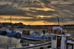 'Seahouses Harbour Evening Sky' by Ian Atkinson ARPS