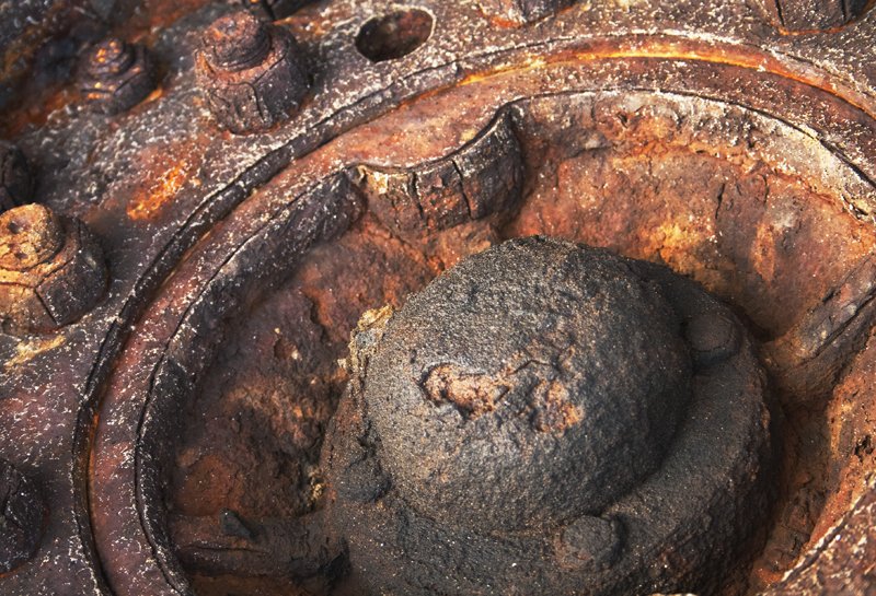 'Rusty Tractor Wheel (2)' by Pat Wood LRPS