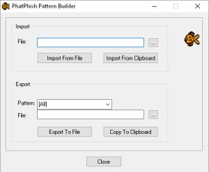 Pattern Library - Import/Export